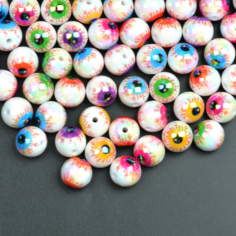 Halloween UV colorful horror eye beads