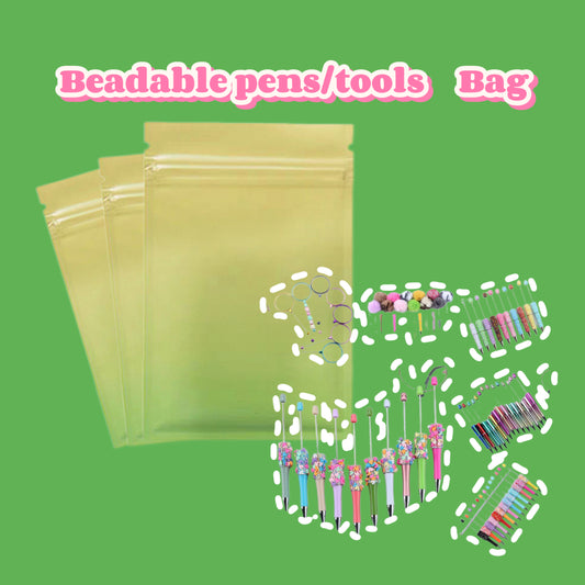 Beadable pen/tool bag