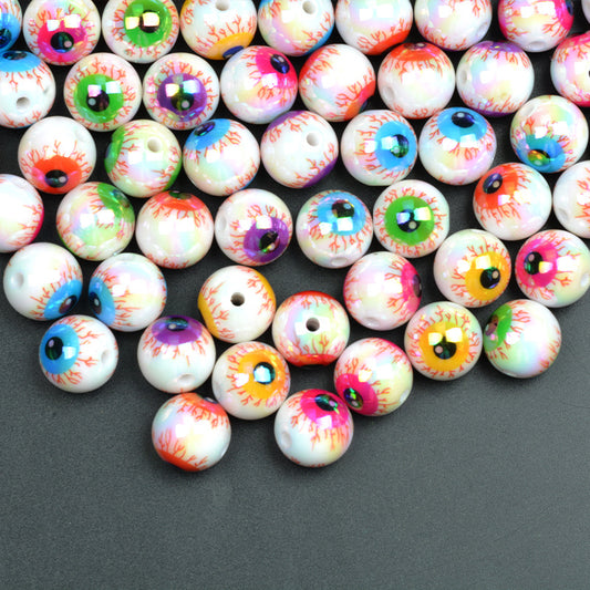 Halloween UV colorful horror eye beads