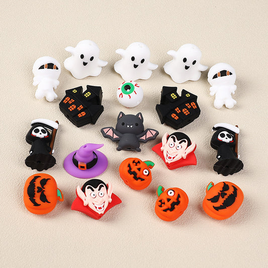 Halloween 3D silicone bead accessories DIY