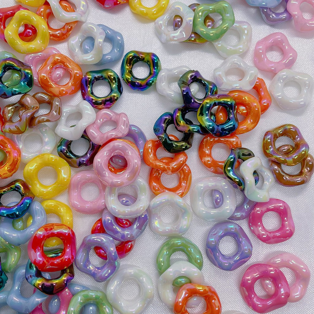 【Spacers】Wave bead diy mobile phone chain bag pendant jewelry bead pen bracelet necklace jewelry accessories