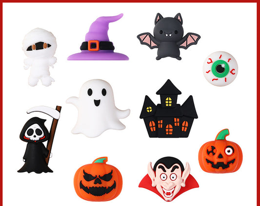 Halloween 3D silicone bead accessories DIY